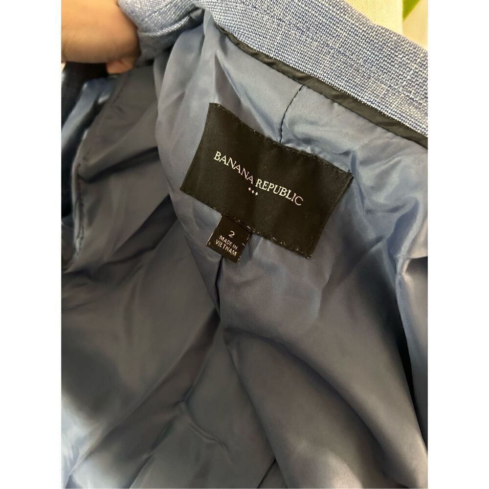 Banana republic blue blaze size 2 cotton - Picture 3 of 5